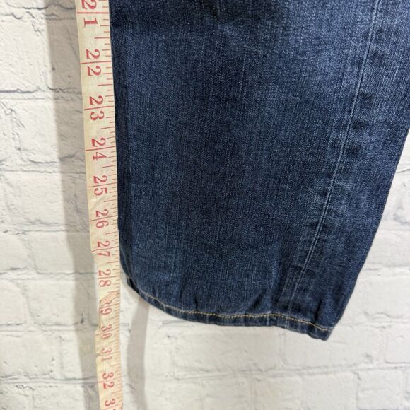 Jingo Jeans 32x31 Mens Blue Denim Straight Leg Relaxed Fit Dark Wash Casual - Picture 10 of 12
